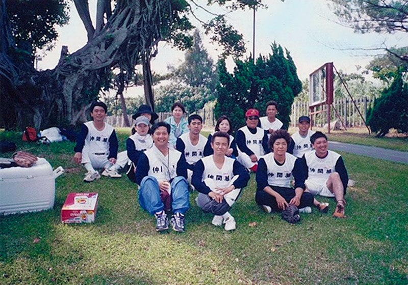 野球大会時の記念撮影